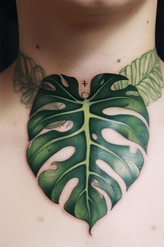 Awesome Leaf tattoo design