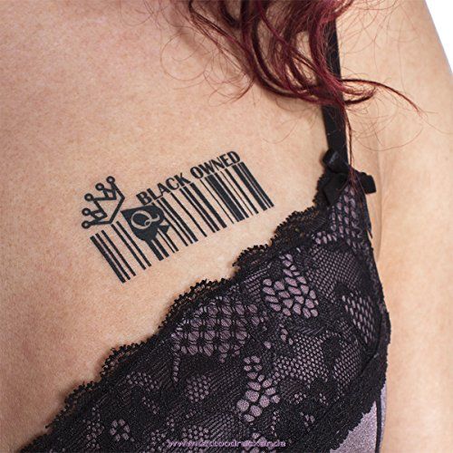 Creative Barcode Q-Spade Tattoo design