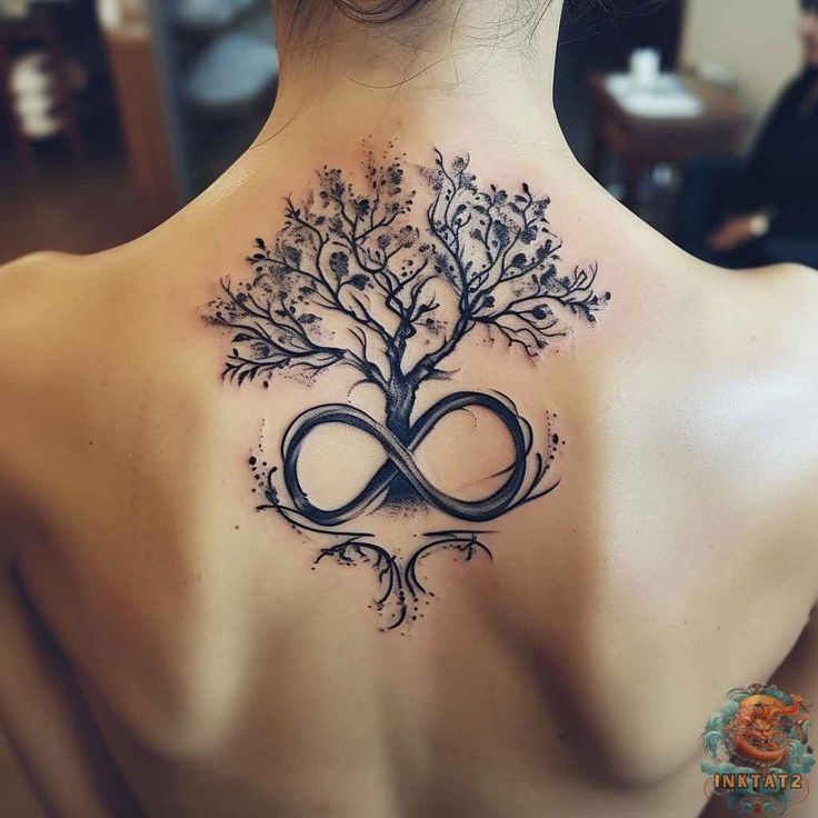 Infinity Tree Tattoo Design