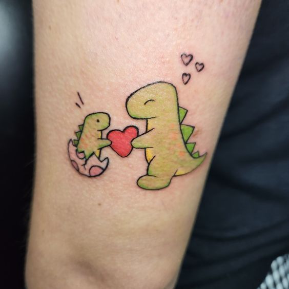 Lovely Dinosaur Tattoo Design