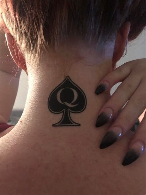 Q-Spade Tattoo design for women