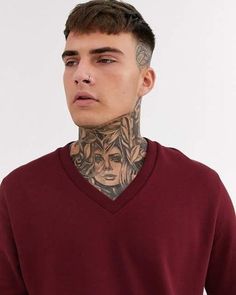 Neck tattoo for men