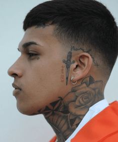 Neck tattoo for men