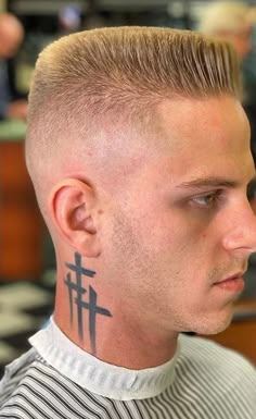 Neck tattoo for men