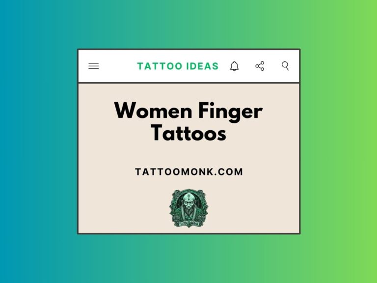 Women Finger Tattoos