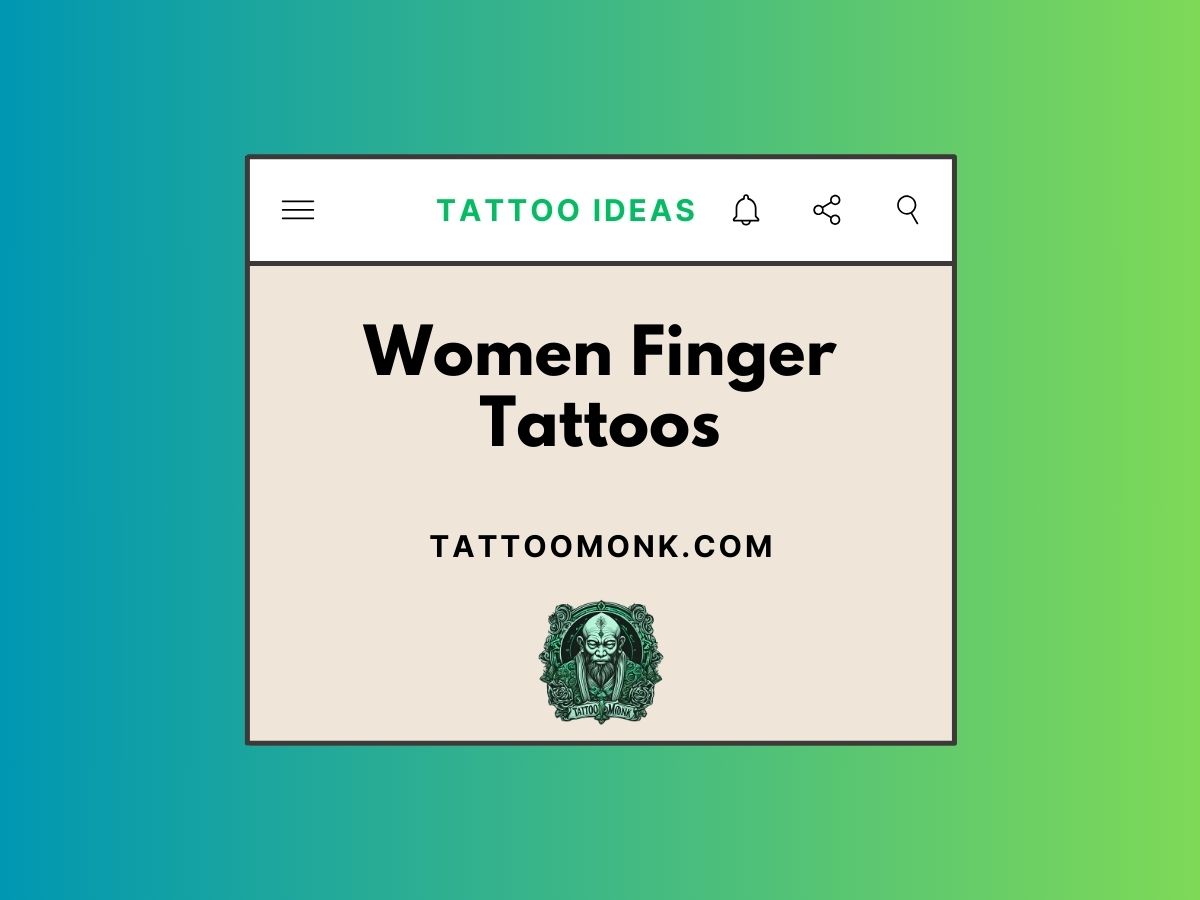 Women Finger Tattoos