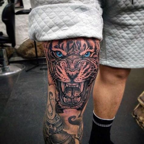 above the knee tattoo