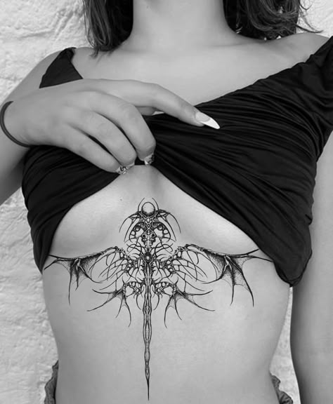 Chest tattoo for women