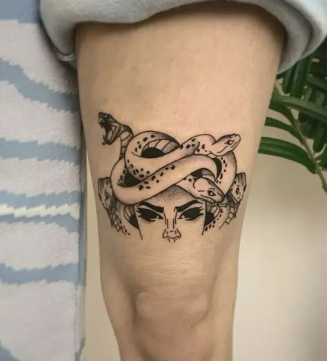 above the knee tattoo