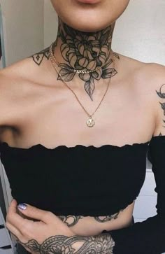 Neck Tattoo For Women