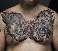 Chest tattoo for men