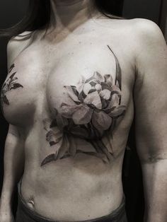 Chest tattoo for women