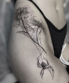 Thigh tattoo