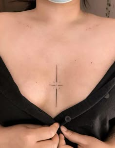 Chest tattoo for women