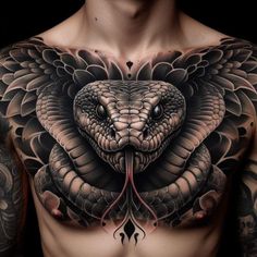 Chest tattoo for men