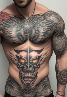 Chest tattoo for men