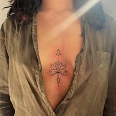 Chest tattoo for women