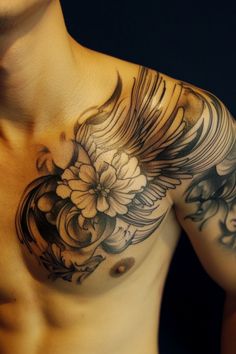 Chest tattoo for men