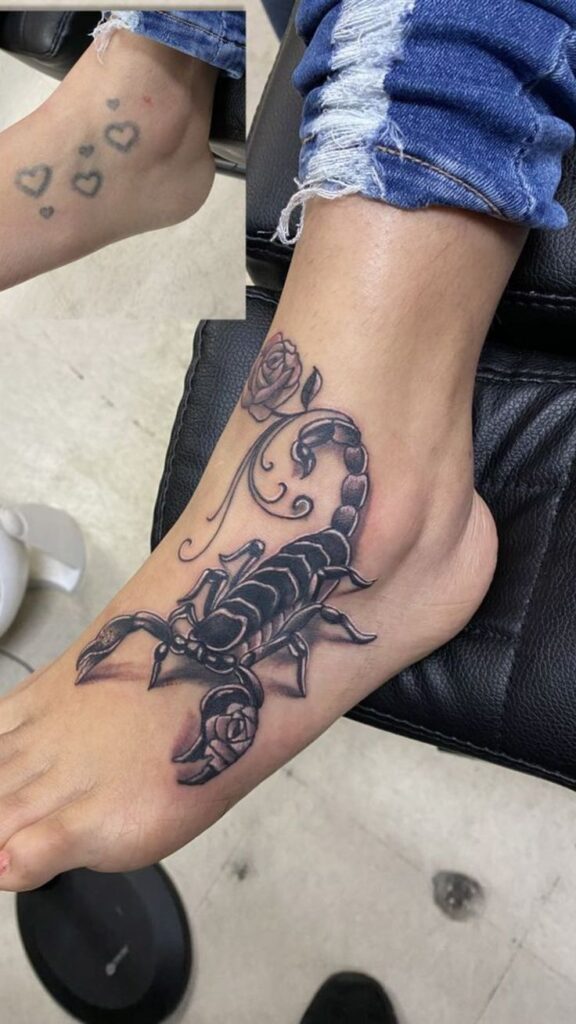 Artistic Scorpion Tattoo design