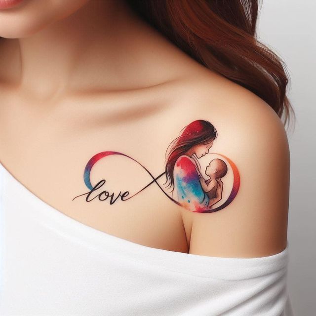 Beautiful mom tattoo design