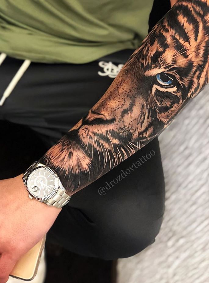 Best sleeve Tiger Tattoo