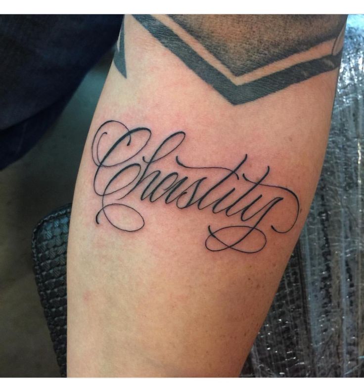 Cute font tattoo design