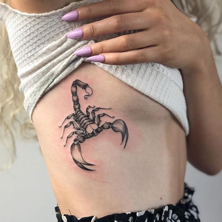 Elegant Scorpion Tattoo