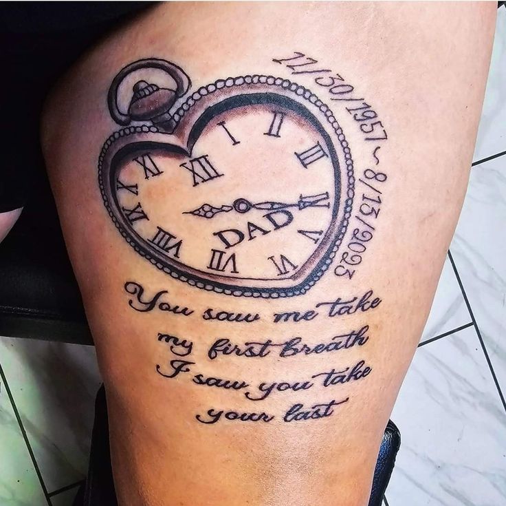 Father memorial quote Tattoo