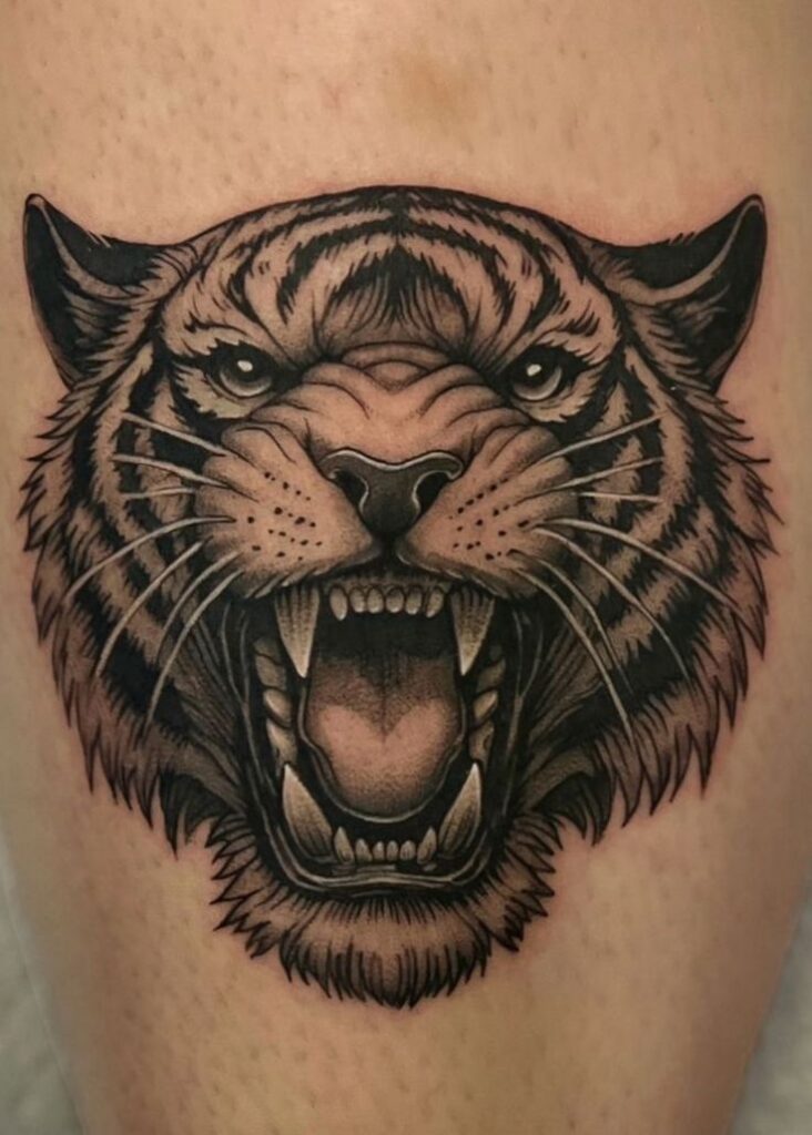 Fearless Tiger Tattoo