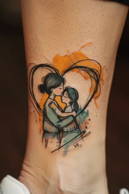 Heartwarming mom tattoo