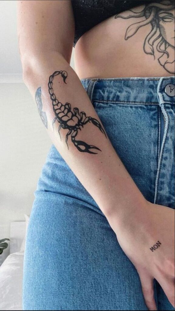 Inspiring Simple Scorpion Tattoo