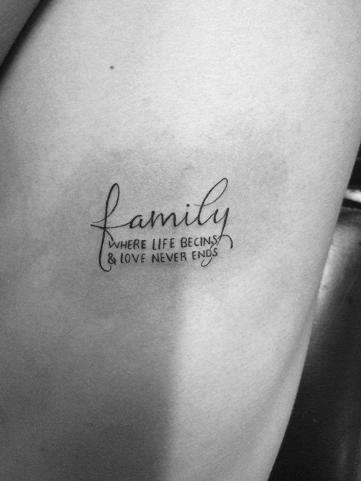 Minimalist Family Tattoo design