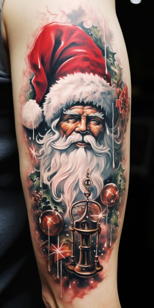 Santa Christmas Tattoo