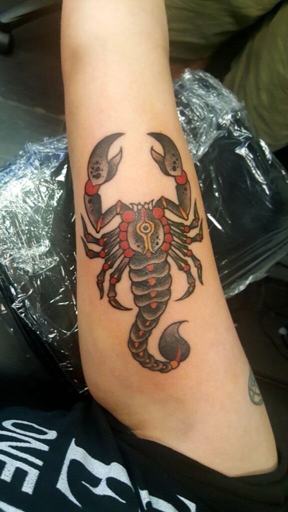 Scorpion Tattoo for hand