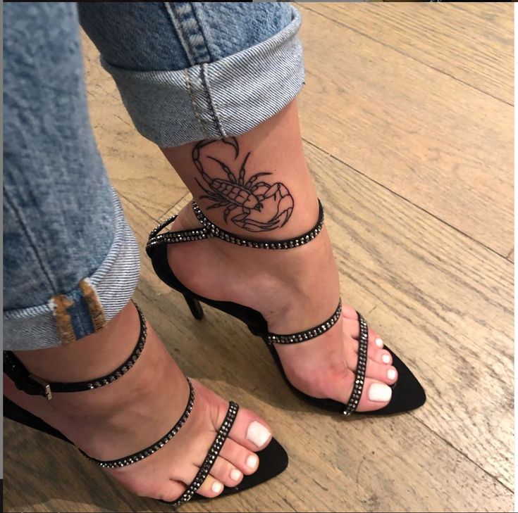 Scorpion Tattoo for leg