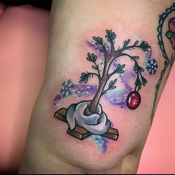 Simple xmas tattoo