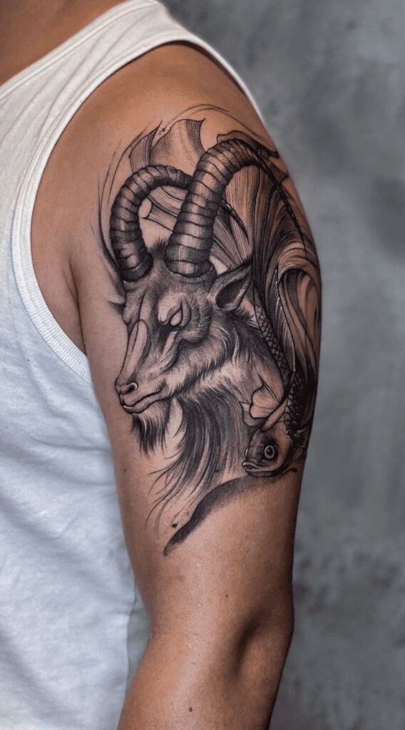 Sketchy Aries Tattoo