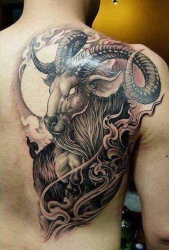 Stunning Creative Aries Tattoo