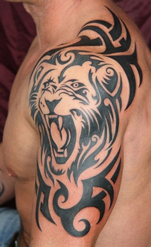 Tribal Fearless Tiger Tattoo